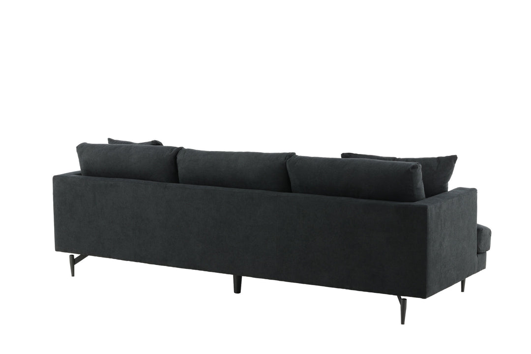 Venture Home Sofia Sofa - Black / Black Fabric