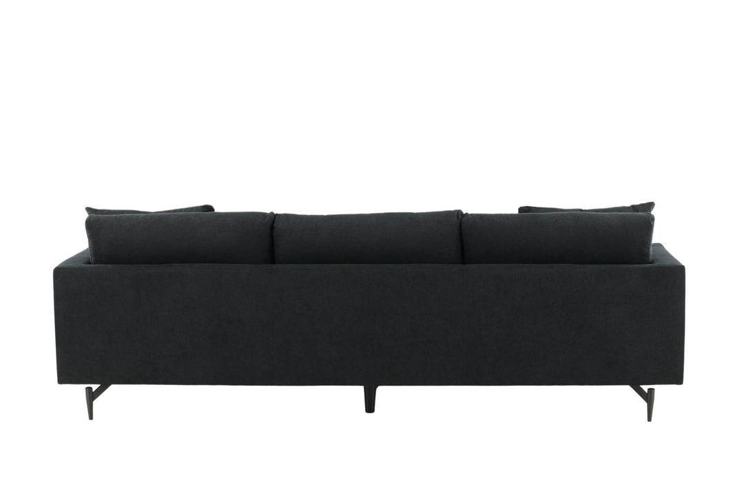 Venture Home Sofia Sofa - Black / Black Fabric