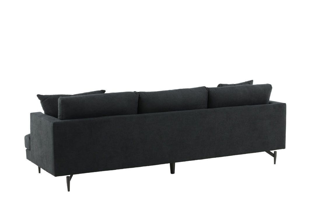 Venture Home Sofia Sofa - Black / Black Fabric