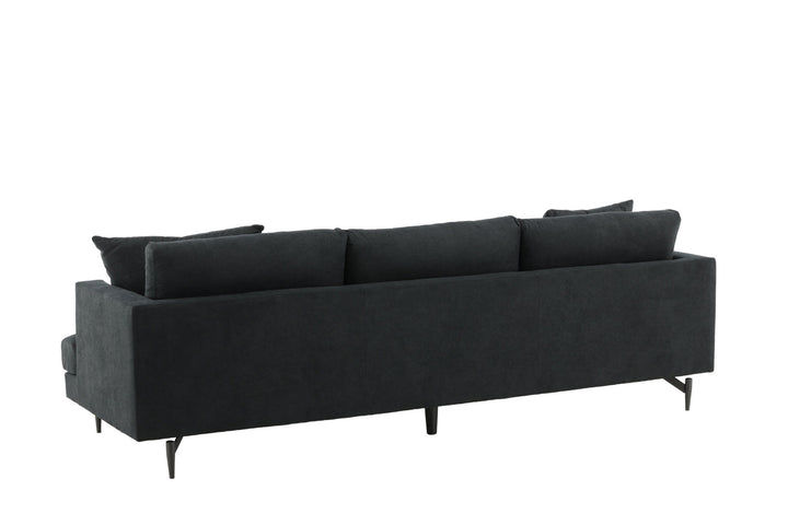 Venture Home Sofia Sofa - Black / Black Fabric