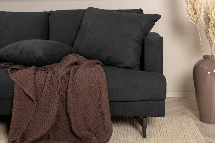 Venture Home Sofia Sofa - Black / Black Fabric