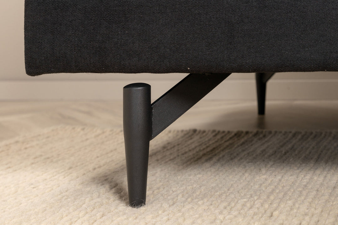 Venture Home Sofia Sofa - Black / Black Fabric