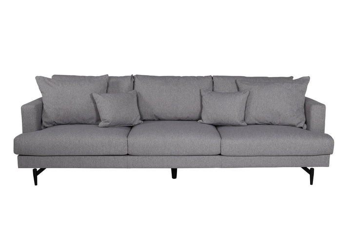 Venture Home Sofia Sofa - Black / Grey Fabric