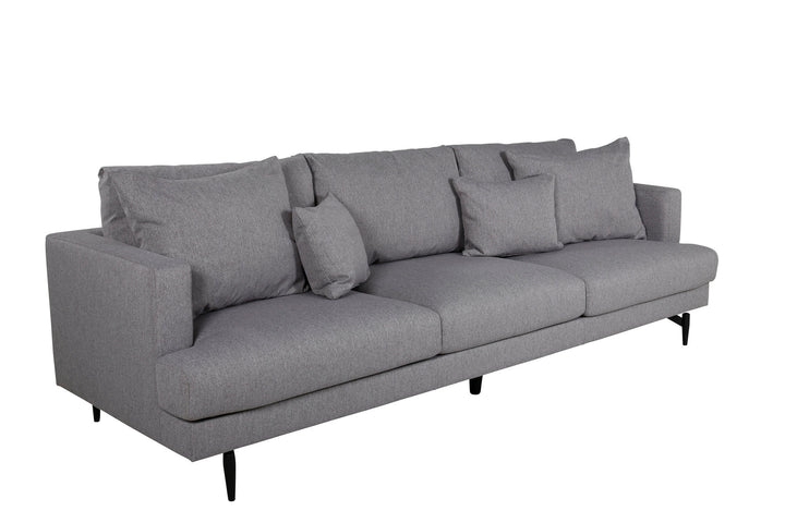 Venture Home Sofia Sofa - Black / Grey Fabric