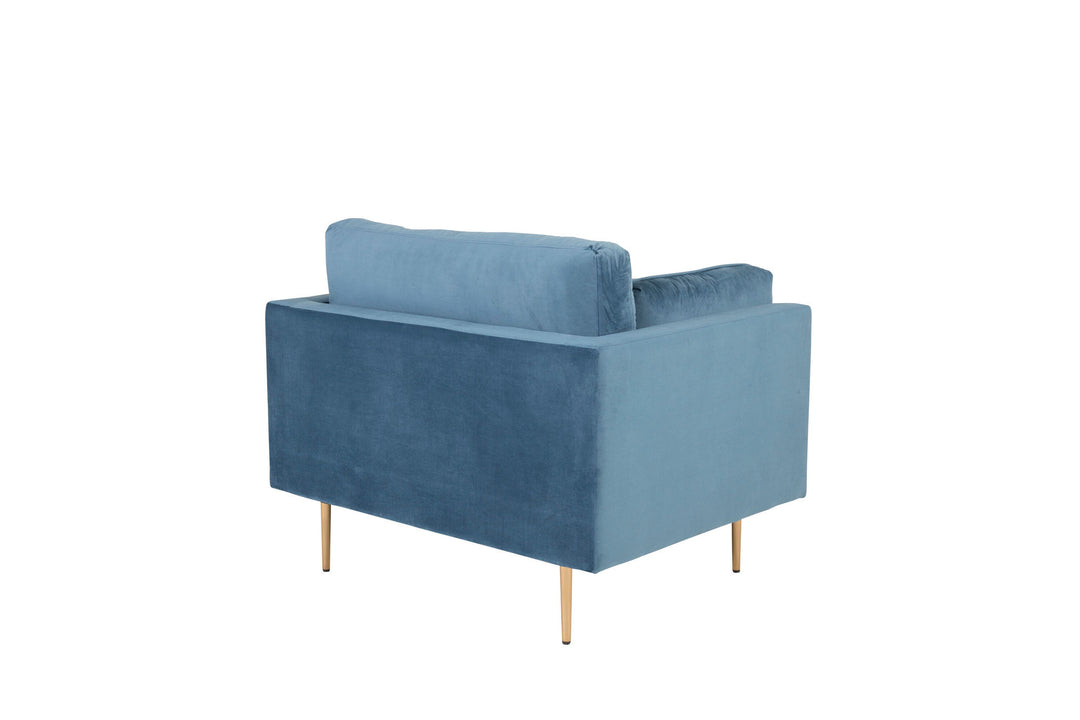 Venture Home Boom - Single Chair Velvet - Blue