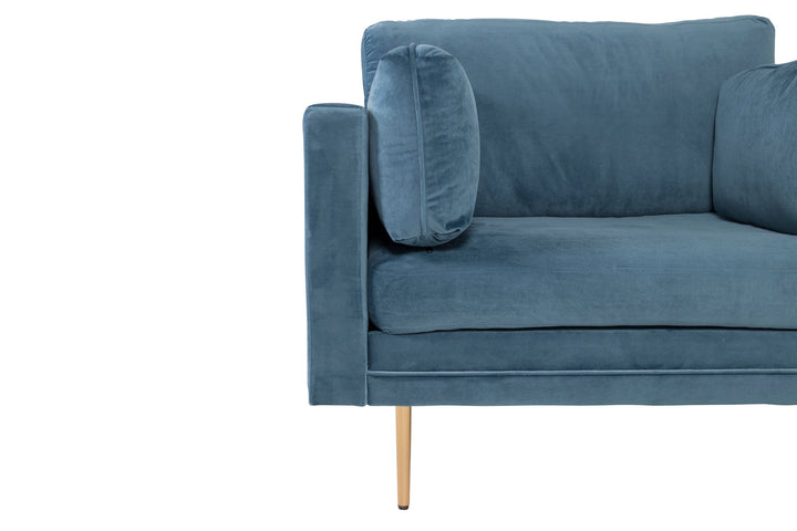 Venture Home Boom - Single Chair Velvet - Blue