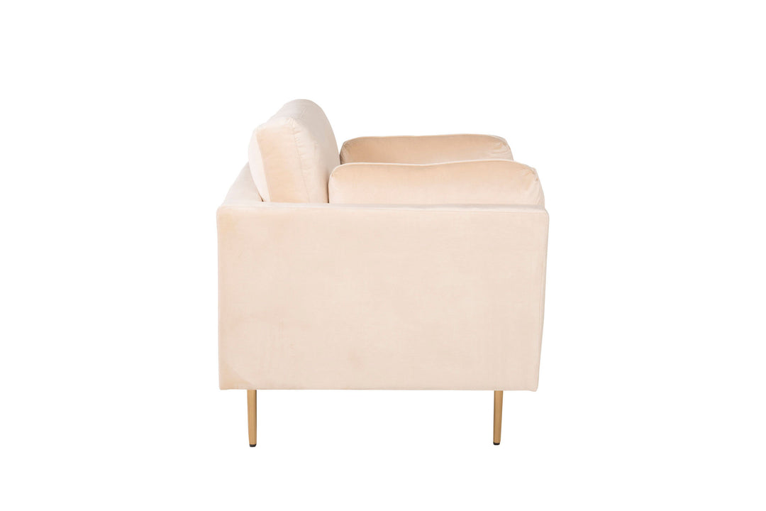 Venture Home Boom - Single Chair Velvet - Creme