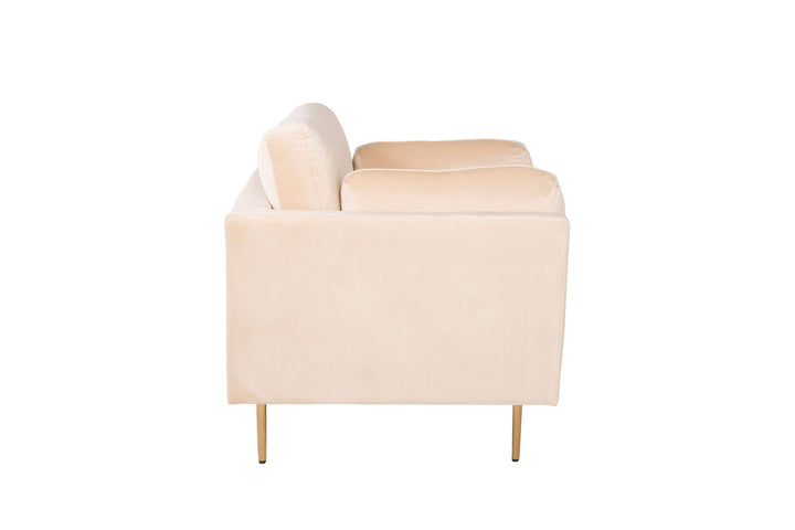 Venture Home Boom - Single Chair Velvet - Creme
