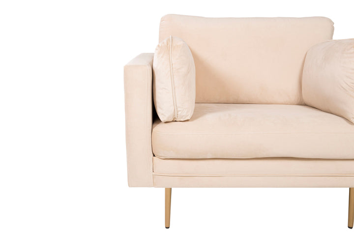Venture Home Boom - Single Chair Velvet - Creme