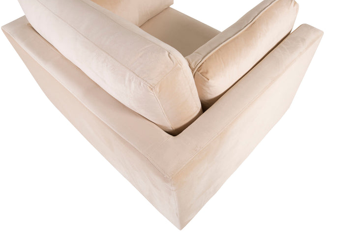 Venture Home Boom - Single Chair Velvet - Creme