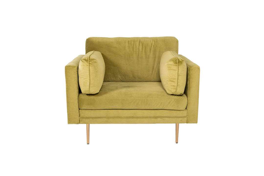Venture Home Boom - Single Chair Velvet - Spring Green