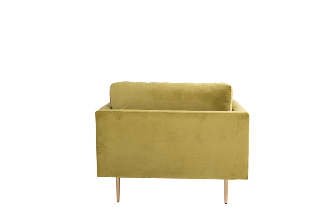 Venture Home Boom - Single Chair Velvet - Spring Green