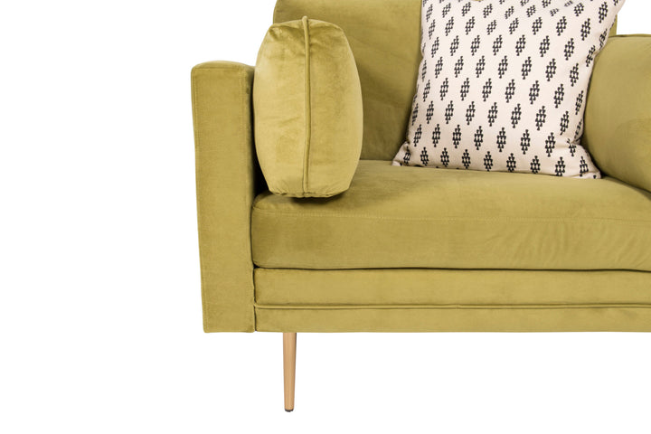 Venture Home Boom - Single Chair Velvet - Spring Green