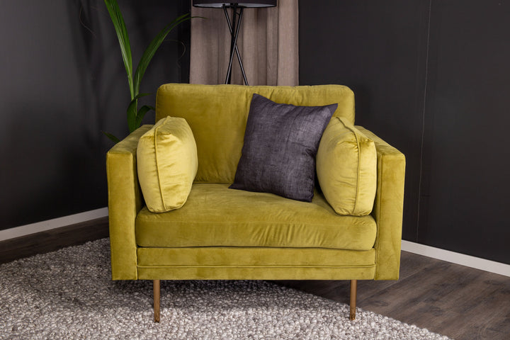 Venture Home Boom - Single Chair Velvet - Spring Green