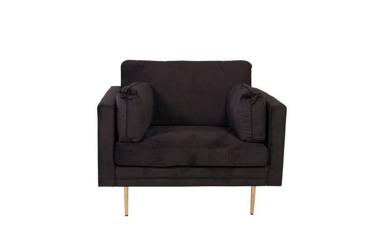Venture Home Boom - Single Chair Velvet - Black
