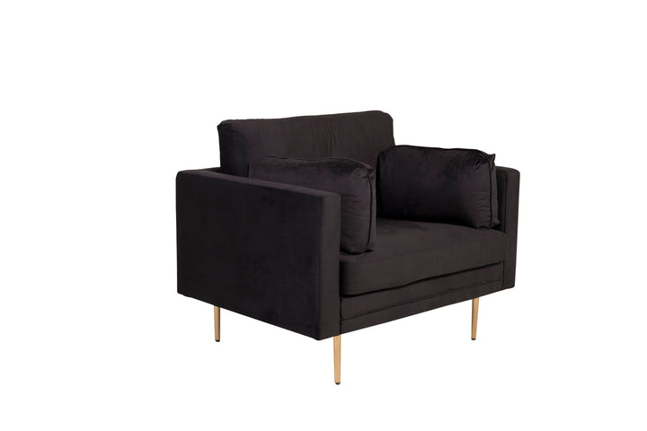 Venture Home Boom - Single Chair Velvet - Black