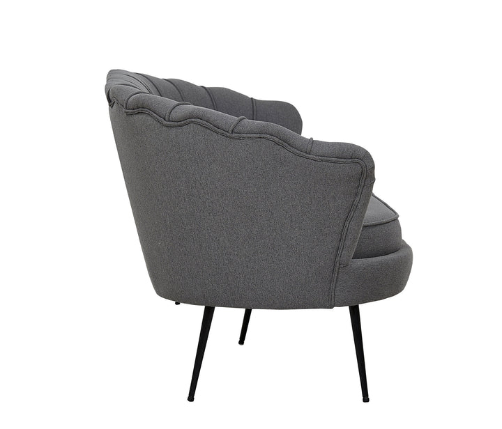 Venture Home Calais Sofa 3-seater -Grey Fabric - Black Legs