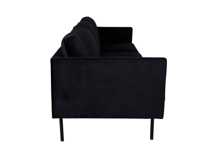 Venture Home Zoom 3-seat Sofa - Black / Black Velvet
