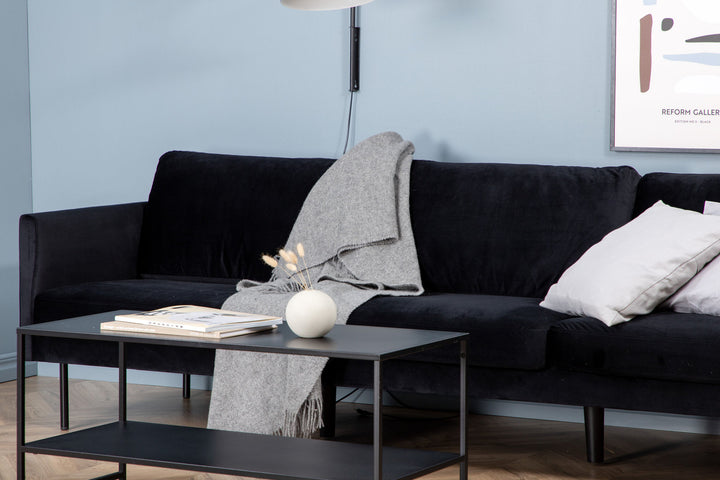 Venture Home Zoom 3-seat Sofa - Black / Black Velvet