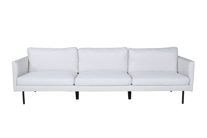 Venture Home Zoom 3-seat Sofa - Black / Light Beige Fabric