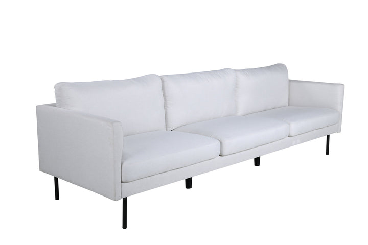 Venture Home Zoom 3-seat Sofa - Black / Light Beige Fabric