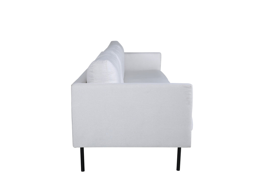 Venture Home Zoom 3-seat Sofa - Black / Light Beige Fabric