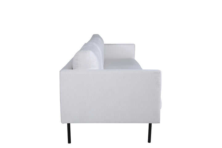 Venture Home Zoom 3-seat Sofa - Black / Light Beige Fabric