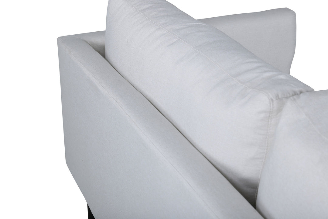 Venture Home Zoom 3-seat Sofa - Black / Light Beige Fabric