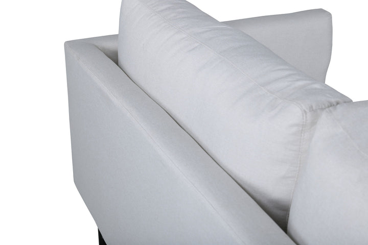 Venture Home Zoom 3-seat Sofa - Black / Light Beige Fabric