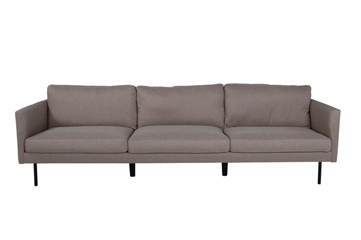 Venture Home Zoom 3-seat Sofa - Black / Brown Fabric
