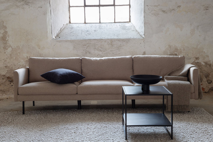 Venture Home Zoom 3-seat Sofa - Black / Brown Fabric