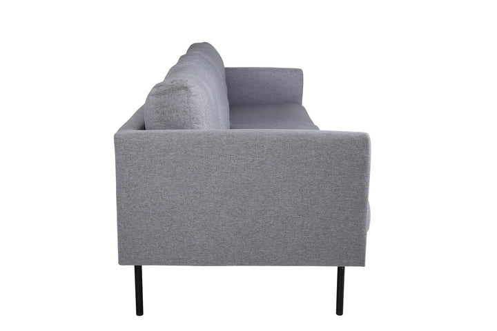 Venture Home Zoom 3-seat Sofa - Black / Steel Grey Fabric