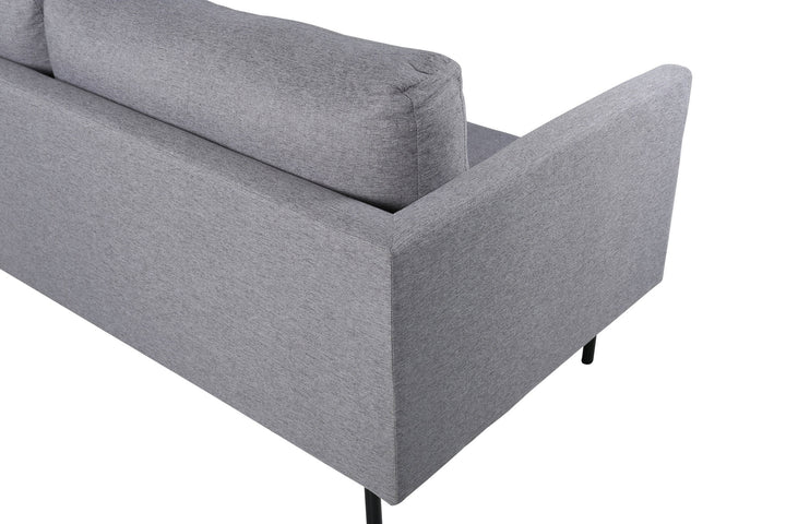 Venture Home Zoom 3-seat Sofa - Black / Steel Grey Fabric