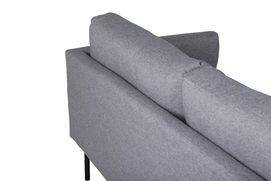 Venture Home Zoom 3-seat Sofa - Black / Steel Grey Fabric