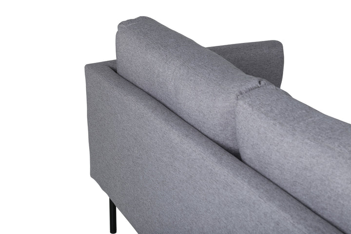 Venture Home Zoom 3-seat Sofa - Black / Steel Grey Fabric