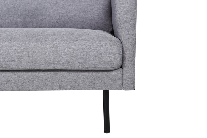Venture Home Zoom 3-seat Sofa - Black / Steel Grey Fabric