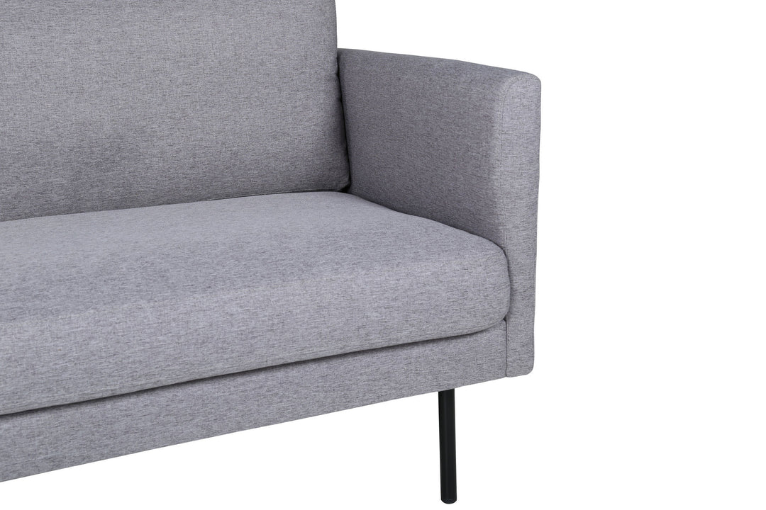 Venture Home Zoom 3-seat Sofa - Black / Steel Grey Fabric