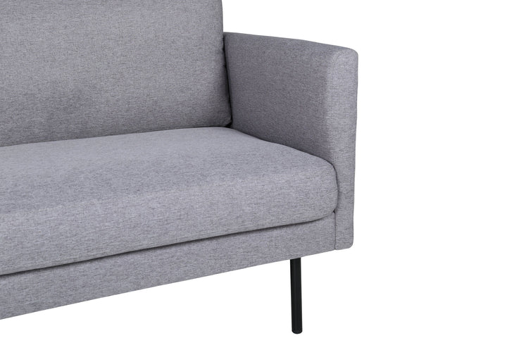 Venture Home Zoom 3-seat Sofa - Black / Steel Grey Fabric