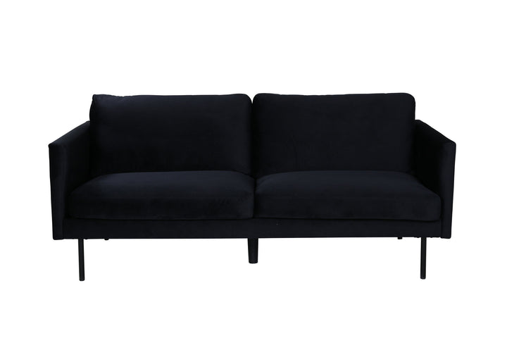 Venture Home Zoom 2-seat sofa - Black / Black Velvet