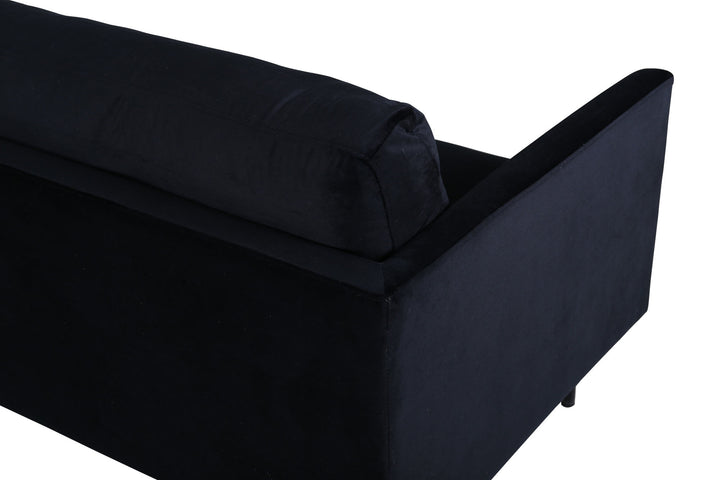 Venture Home Zoom 2-seat sofa - Black / Black Velvet