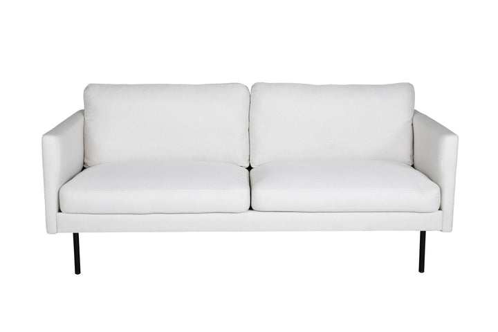 Venture Home Zoom 2-seat sofa - Black / Light Beige Fabric