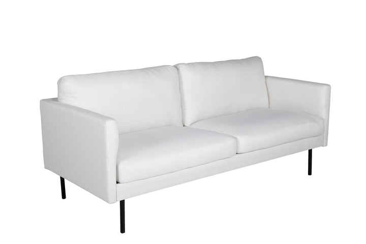 Venture Home Zoom 2-seat sofa - Black / Light Beige Fabric