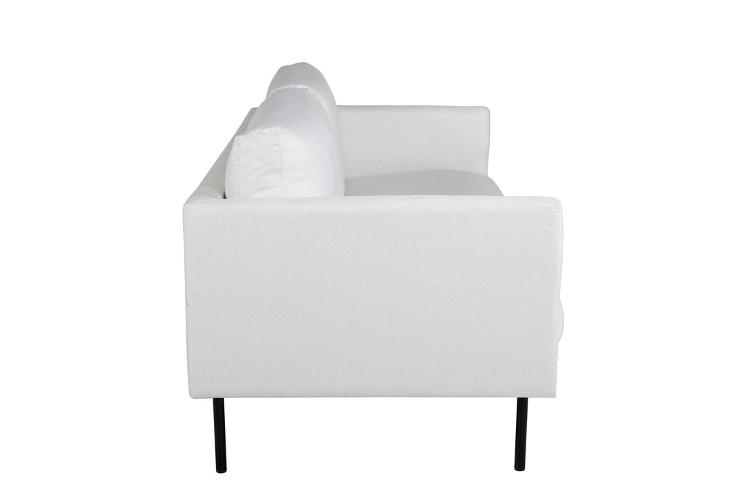 Venture Home Zoom 2-seat sofa - Black / Light Beige Fabric