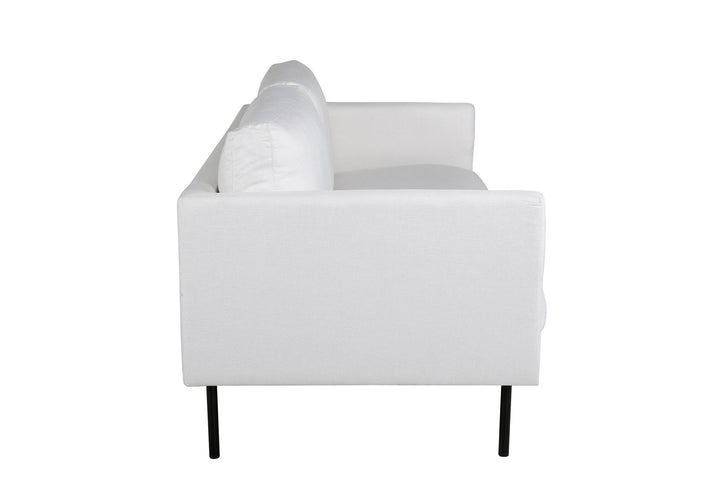 Venture Home Zoom 2-seat sofa - Black / Light Beige Fabric