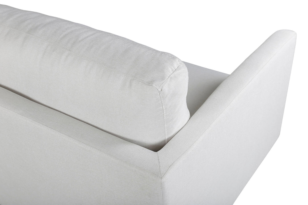 Venture Home Zoom 2-seat sofa - Black / Light Beige Fabric