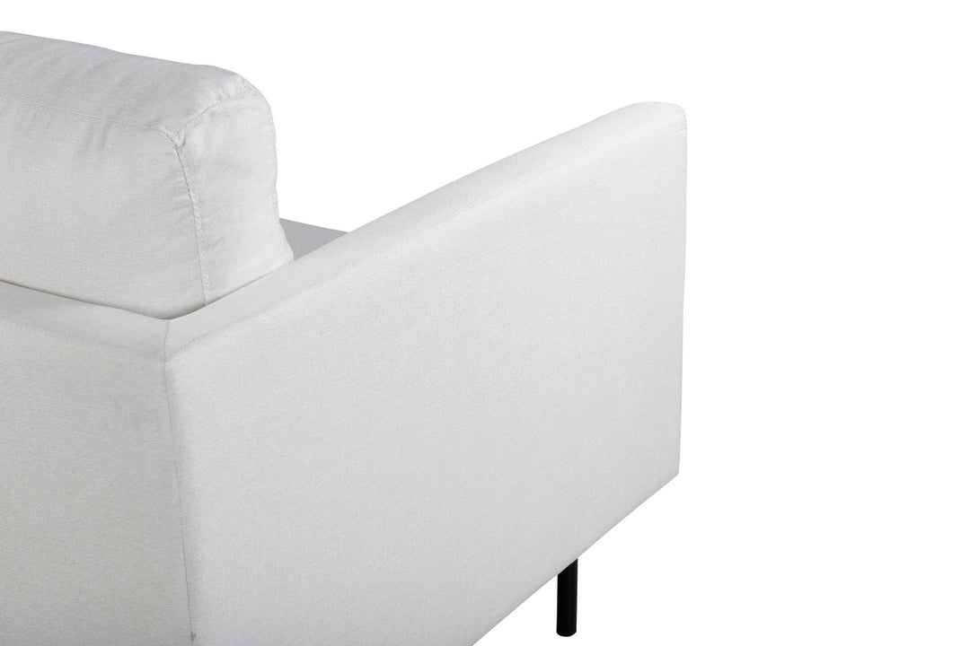 Venture Home Zoom 2-seat sofa - Black / Light Beige Fabric