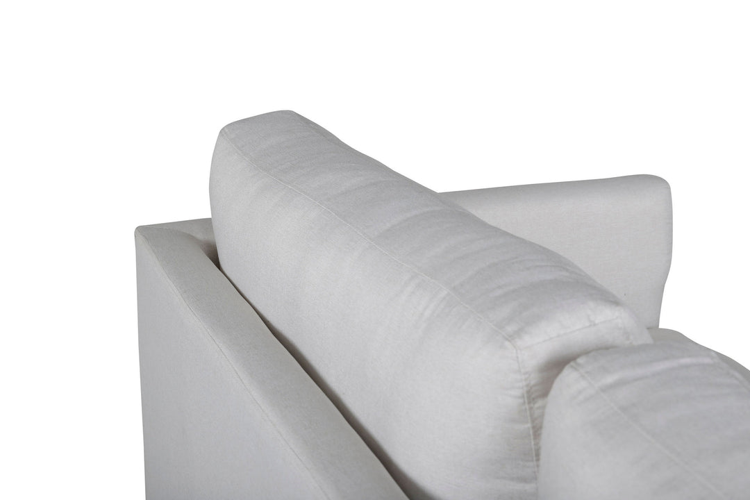 Venture Home Zoom 2-seat sofa - Black / Light Beige Fabric