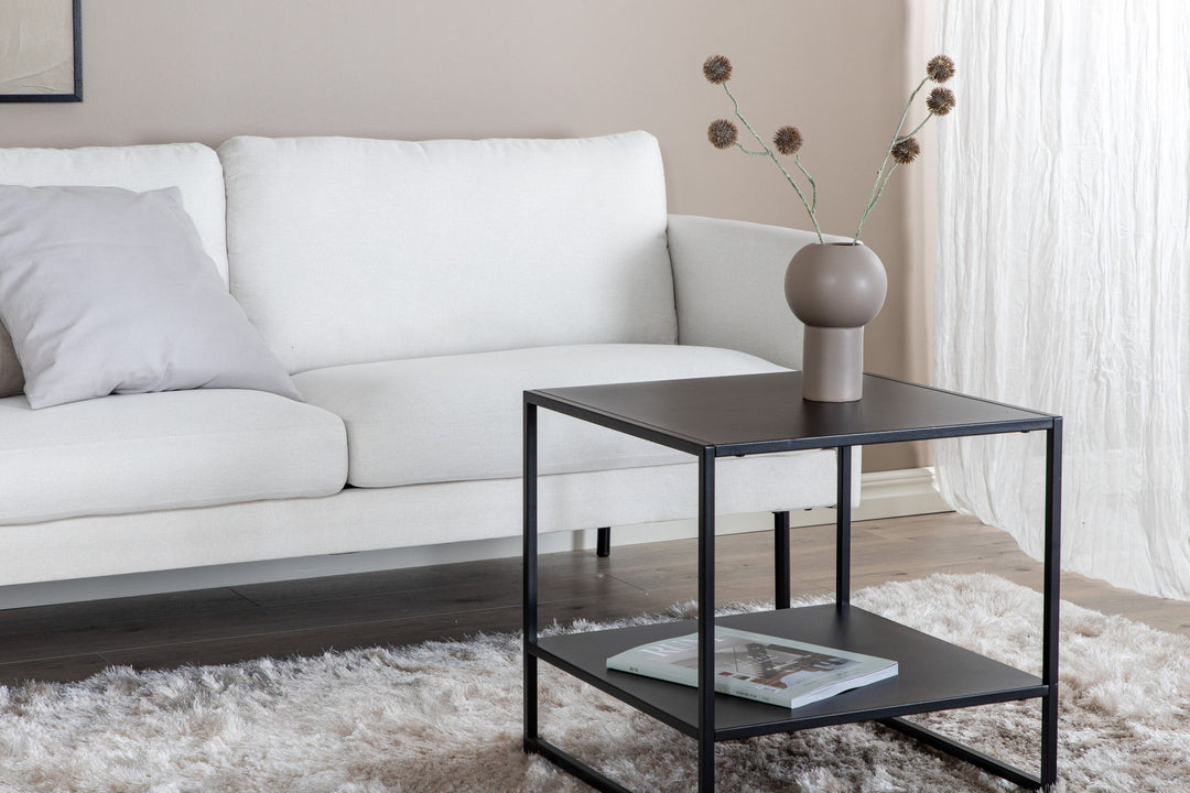 Venture Home Zoom 2-seat sofa - Black / Light Beige Fabric