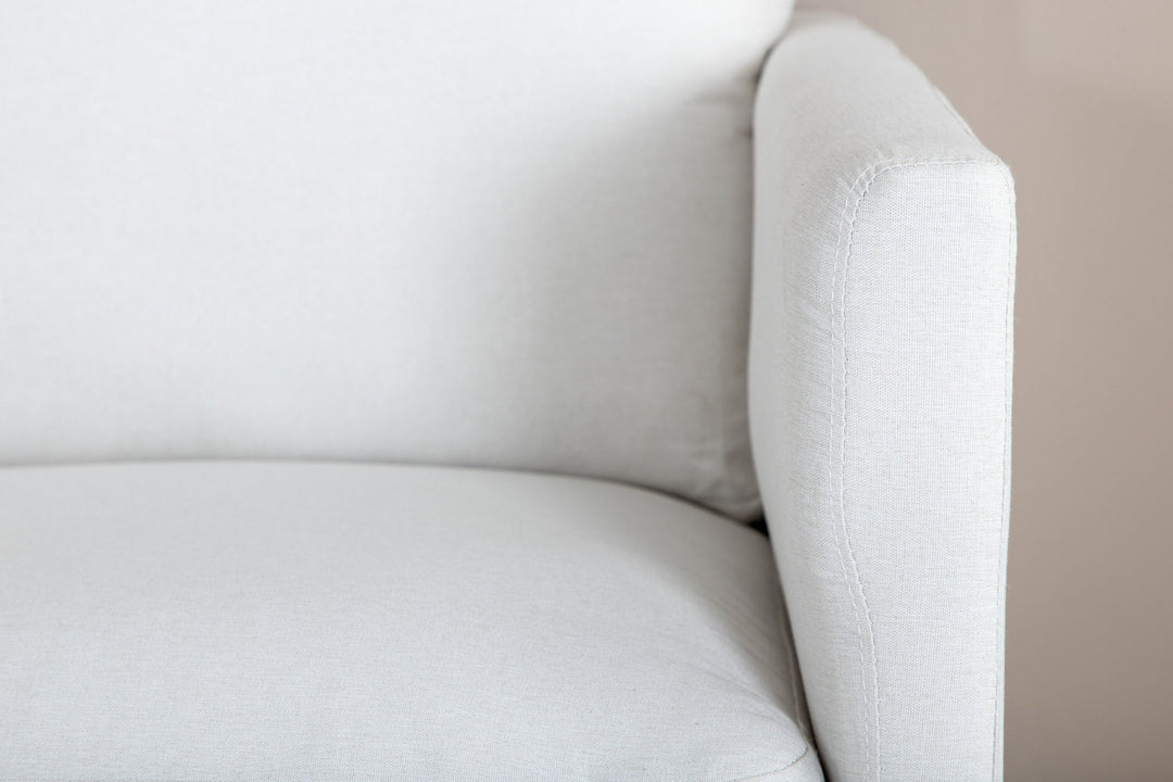 Venture Home Zoom 2-seat sofa - Black / Light Beige Fabric