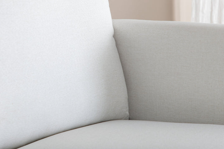 Venture Home Zoom 2-seat sofa - Black / Light Beige Fabric
